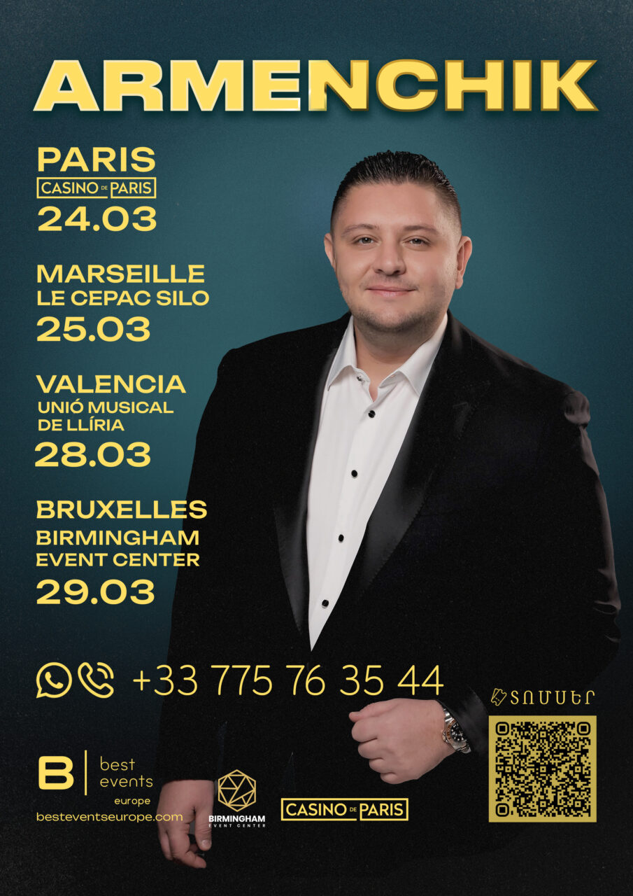 Armenchik à Paris, Marseille, Valencia, et Bruxelles!